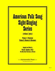 American Folk Song Sight-Singing Series Digital File Reproducible PDF cover Thumbnail